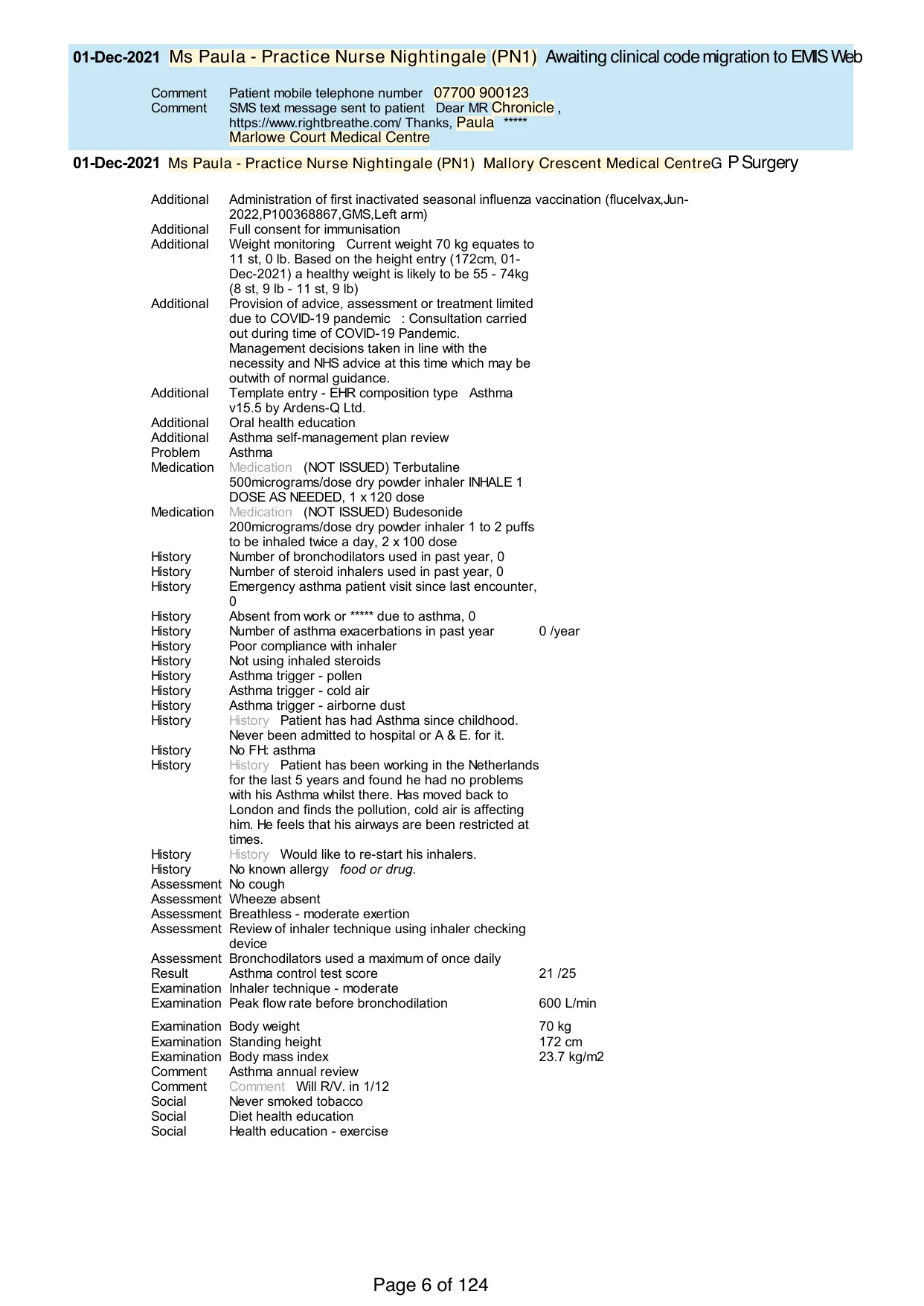Page 6 of the record: A full annual review
