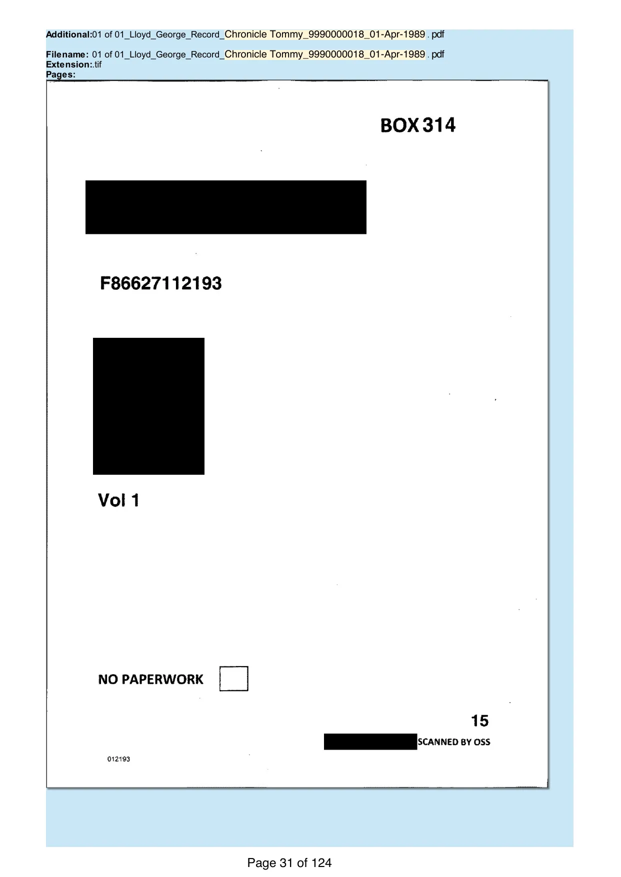 Page 31 of the record: The paper record, filed as one attachment