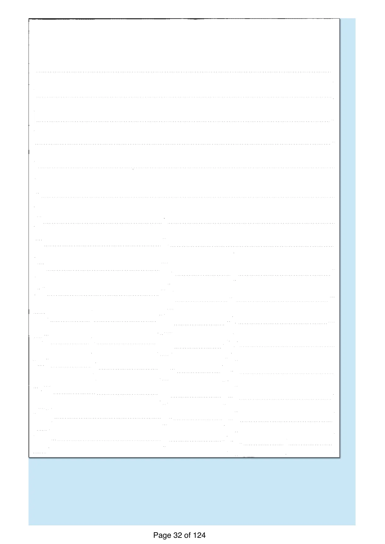 Page 32 of the record: A blank record card