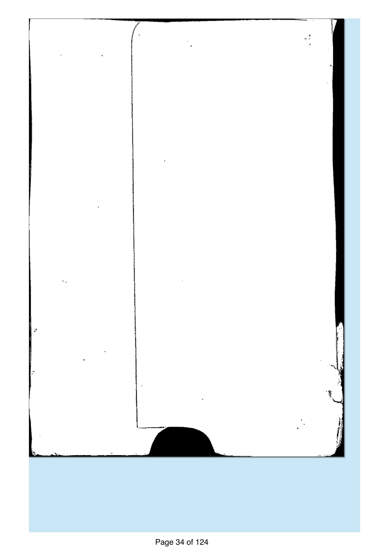 Page 34 of the record: The back of the envelope, blank