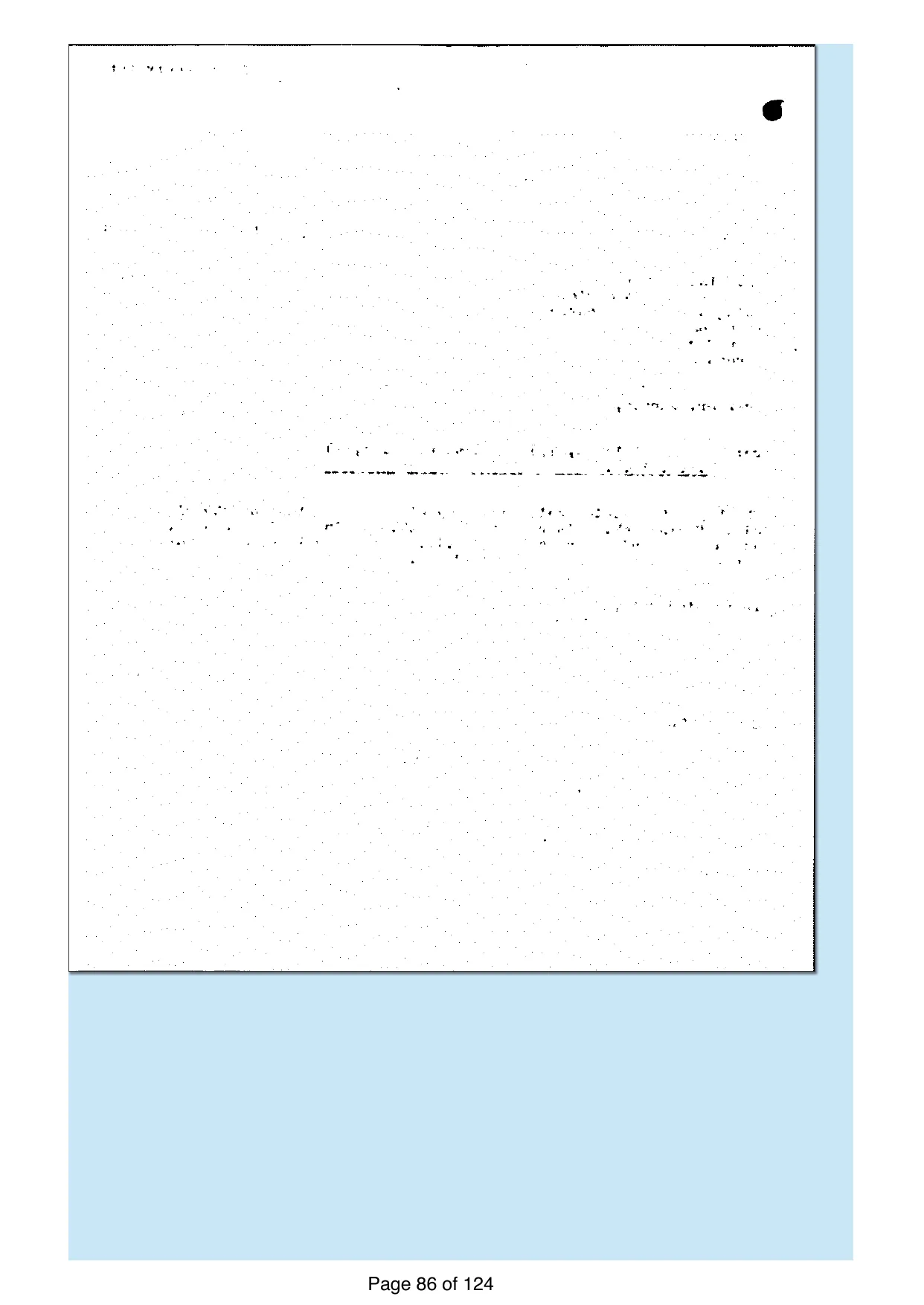 Page 86 of the record: The reverse of the letter, blank