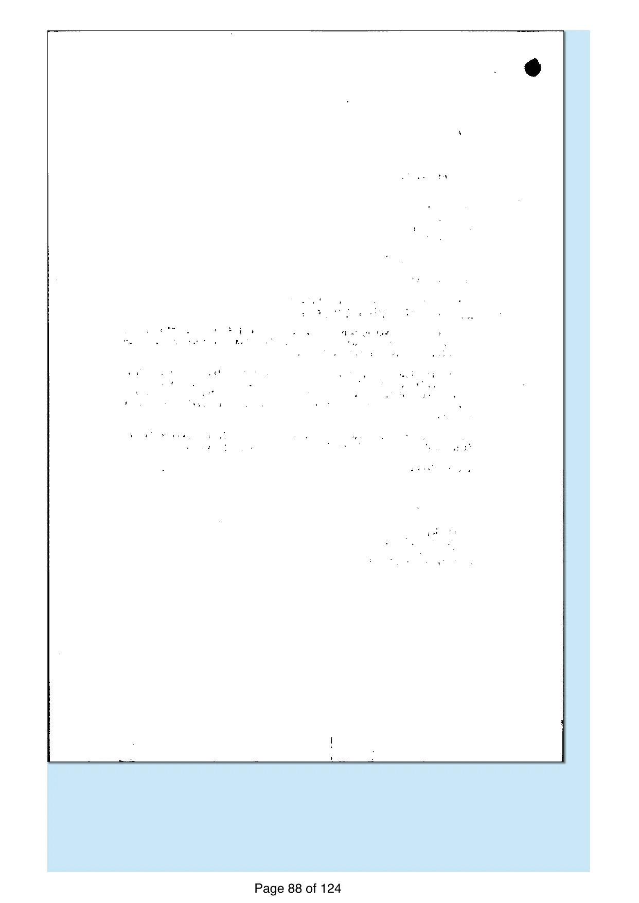 Page 88 of the record: The reverse of the letter, blank